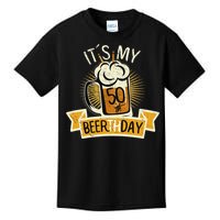 It's my 50th Beerth Day Birthday Beer Candle Kids T-Shirt