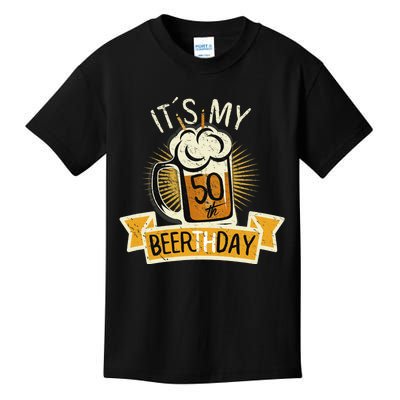 It's my 50th Beerth Day Birthday Beer Candle Kids T-Shirt