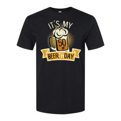 It's my 50th Beerth Day Birthday Beer Candle Softstyle CVC T-Shirt