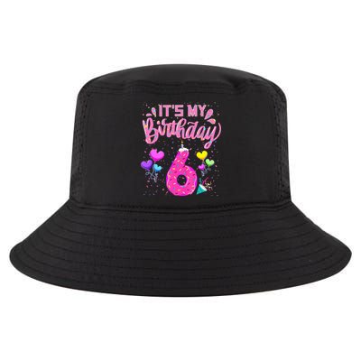 Its My 6th Birthday Doughnut Happy 6 Years Old Girl Kids Cool Comfort Performance Bucket Hat