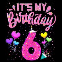 Its My 6th Birthday Doughnut Happy 6 Years Old Girl Kids Bucket Hat