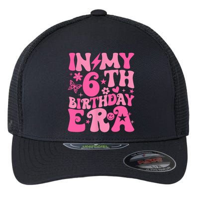 In My 6th Birthday Era Girl 6 Years Birthday Boy Girl Flexfit Unipanel Trucker Cap