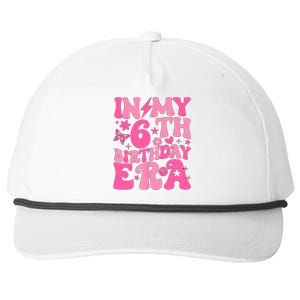 In My 6th Birthday Era Girl 6 Years Birthday Boy Girl Snapback Five-Panel Rope Hat