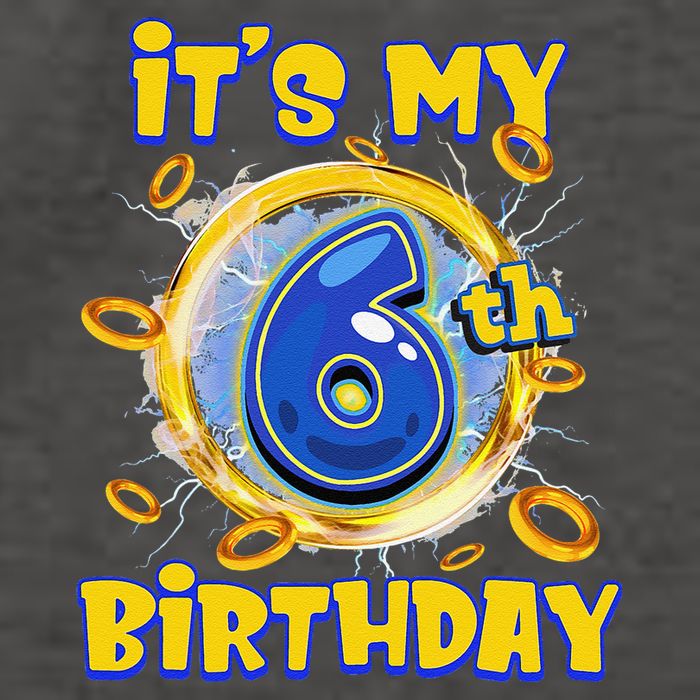 ItS My 6th Birthday 6 Years Old Birthday Boy Hedgehog Vector Backpack
