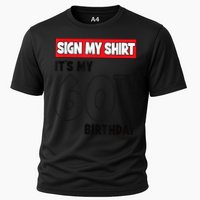 It's My 60th Birthday Party 60 Years Old  Wo Sign My Cooling Performance Crew T-Shirt