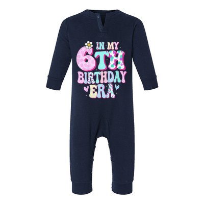 In My 6th Birthday Era Girl Gifts Six Bday 6 Year Old Cute Infant Fleece One Piece