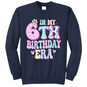 In My 6th Birthday Era Girl Gifts Six Bday 6 Year Old Cute Sweatshirt