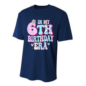 In My 6th Birthday Era Girl Gifts Six Bday 6 Year Old Cute Performance Sprint T-Shirt