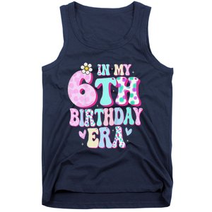 In My 6th Birthday Era Girl Gifts Six Bday 6 Year Old Cute Tank Top