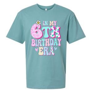 In My 6th Birthday Era Girl Gifts Six Bday 6 Year Old Cute Sueded Cloud Jersey T-Shirt