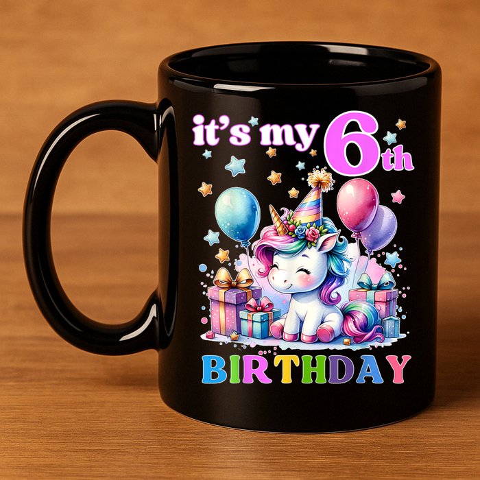 It's My 6th Birthday - 6th Birthday  11oz C Handle Ceramic Mug