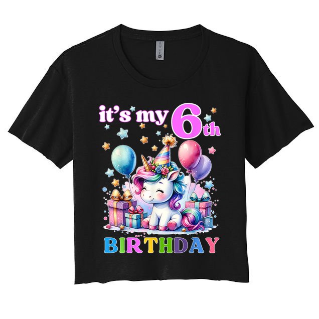 It's My 6th Birthday - 6th Birthday  Crop Top