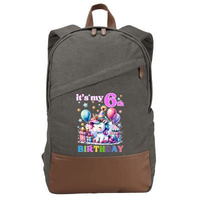 It's My 6th Birthday - 6th Birthday  Cotton Canvas Backpack