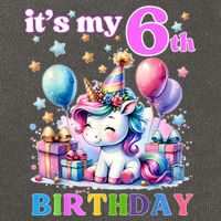 It's My 6th Birthday - 6th Birthday  Cotton Canvas Backpack