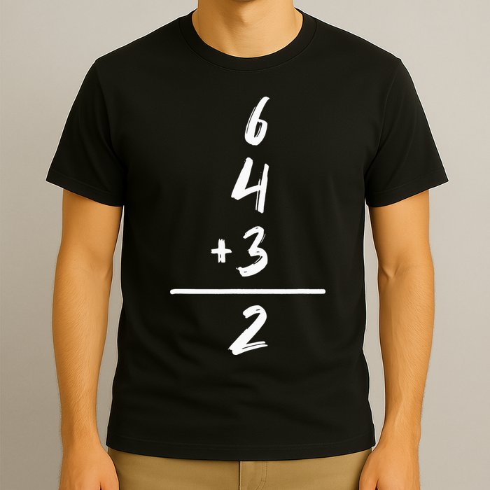 Inspired Math 6 4 3 2 Double Play Softball Baseball T-Shirt