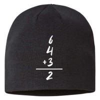 Inspired Math 6 4 3 2 Double Play Softball Baseball Sustainable Beanie