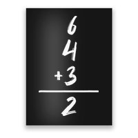 Inspired Math 6 4 3 2 Double Play Softball Baseball Poster