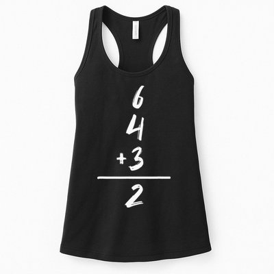 Inspired Math 6 4 3 2 Double Play Softball Baseball Womens Tank Top