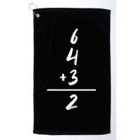 Inspired Math 6 4 3 2 Double Play Softball Baseball Golf Towel