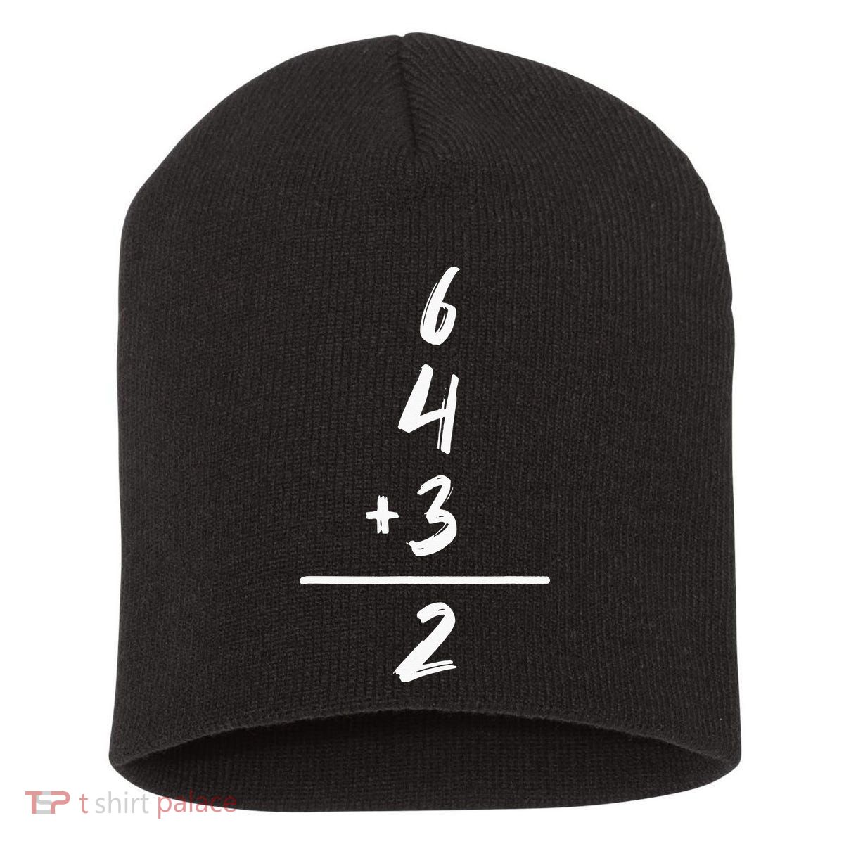 Inspired Math 6 4 3 2 Double Play Softball Baseball Short Acrylic Beanie