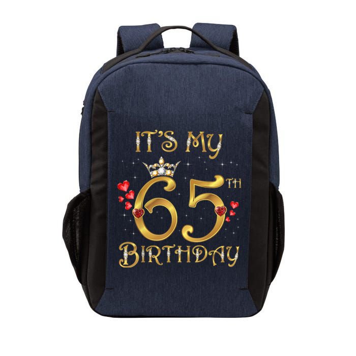 It's My 65th Birthday, 65 Years Old, 65th Birthday Queen Vector Backpack