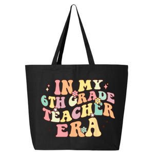 In My 6th Grade Teacher Era Back To School Retro Teacher 25L Jumbo Tote