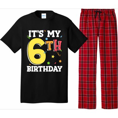 ItS My 6th Birthday 6 Six Happy Birthday Boy Or Girl Pajama Set