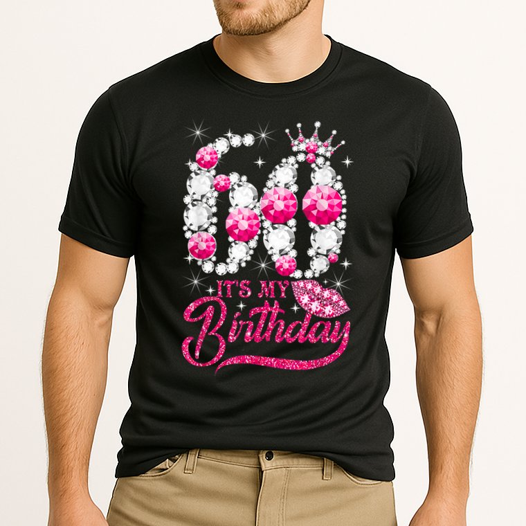 It's My 60th Birthday Cute Gift Queen 60 Years Old Shoes Crown Diamond Gift Cooling Performance Crew T-Shirt