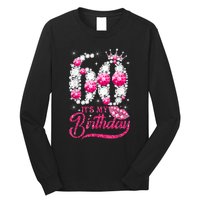 It's My 60th Birthday Cute Gift Queen 60 Years Old Shoes Crown Diamond Gift Long Sleeve Shirt