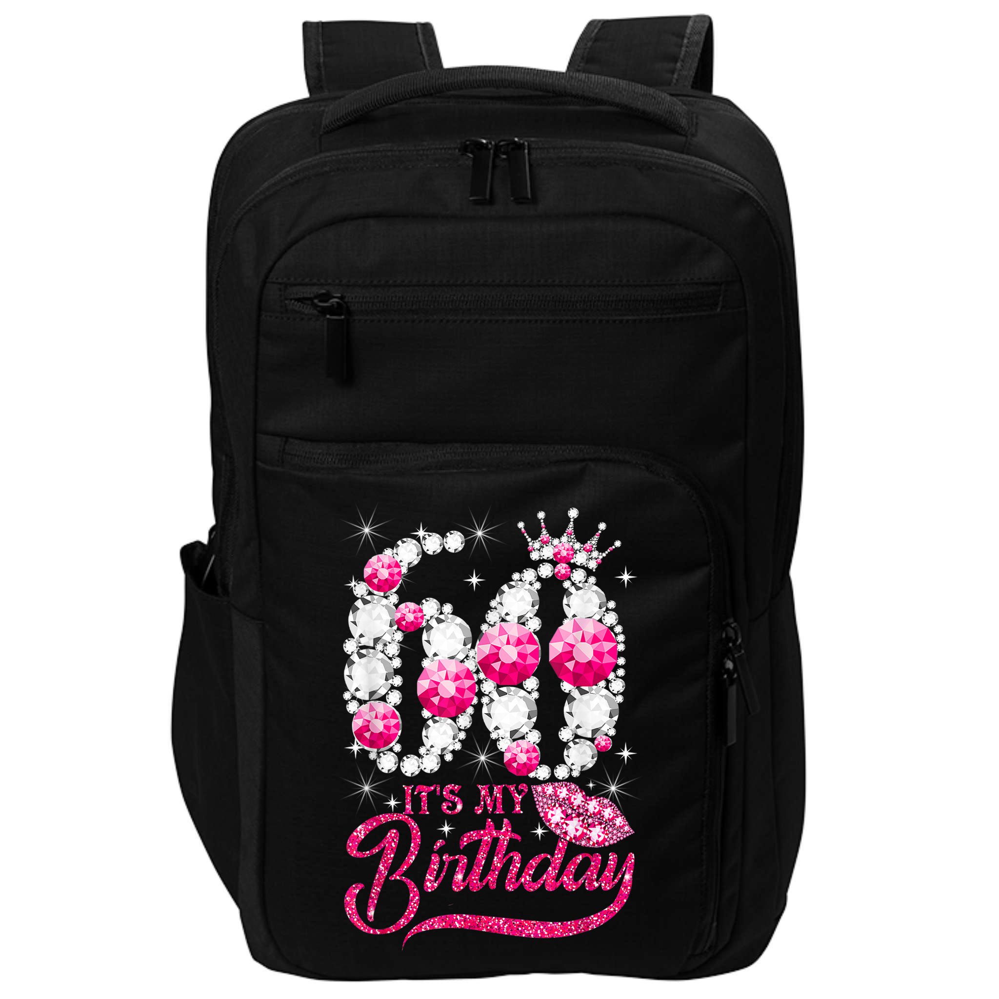 It's My 60th Birthday Cute Gift Queen 60 Years Old Shoes Crown Diamond Gift Impact Tech Backpack