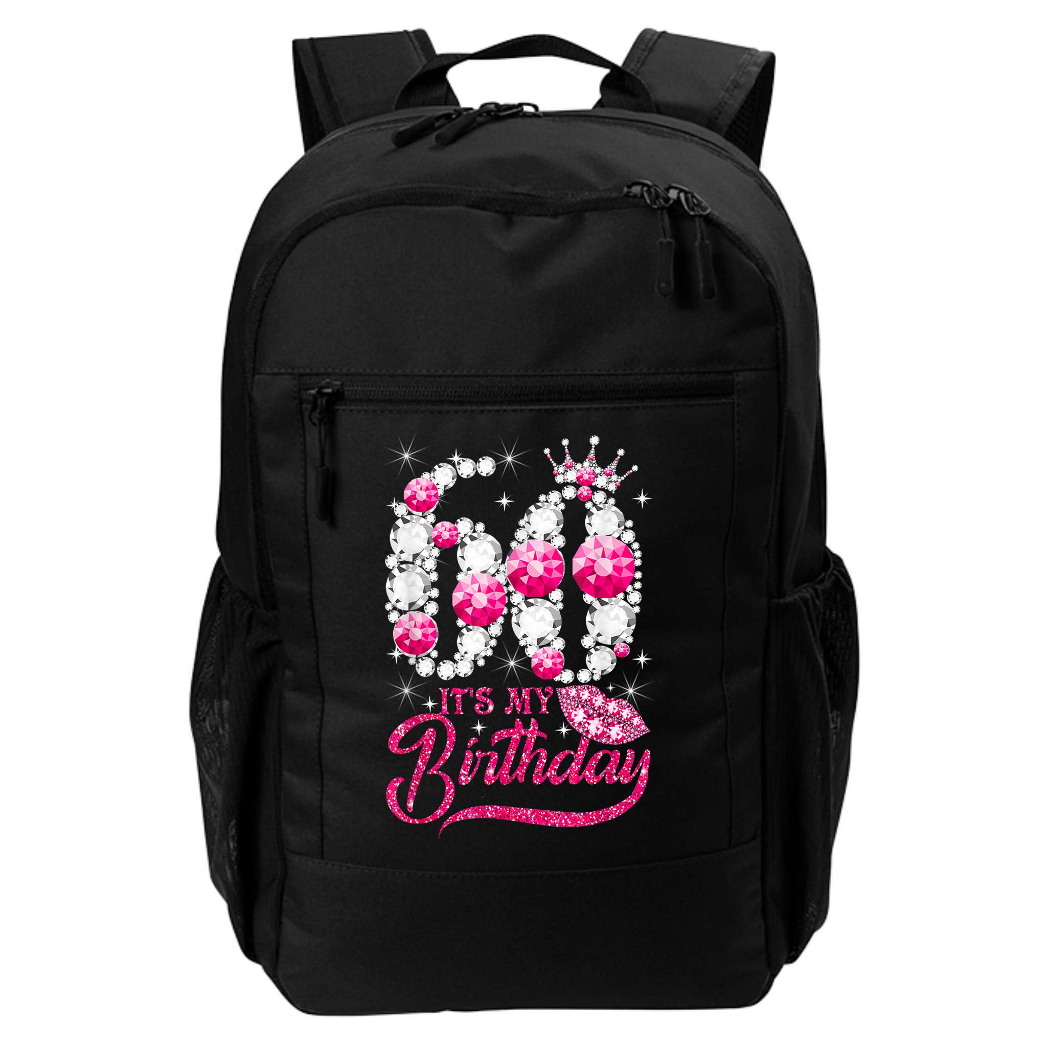 It's My 60th Birthday Cute Gift Queen 60 Years Old Shoes Crown Diamond Gift Backpack