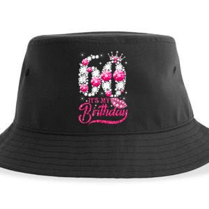 It's My 60th Birthday Cute Gift Queen 60 Years Old Shoes Crown Diamond Gift Sustainable Bucket Hat