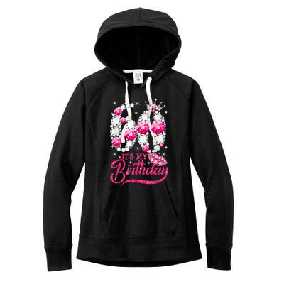 It's My 60th Birthday Cute Gift Queen 60 Years Old Shoes Crown Diamond Gift Women's Fleece Hoodie