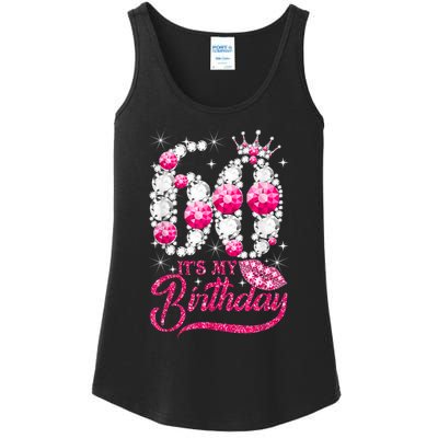 It's My 60th Birthday Cute Gift Queen 60 Years Old Shoes Crown Diamond Gift Ladies Essential Tank