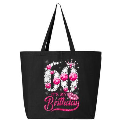 It's My 60th Birthday Cute Gift Queen 60 Years Old Shoes Crown Diamond Gift 25L Jumbo Tote