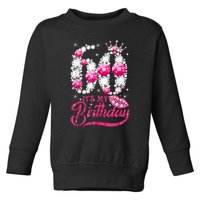 It's My 60th Birthday Cute Gift Queen 60 Years Old Shoes Crown Diamond Gift Toddler Sweatshirt