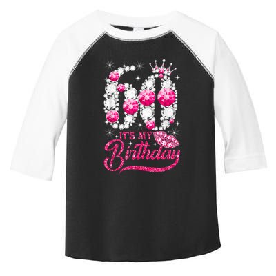 It's My 60th Birthday Cute Gift Queen 60 Years Old Shoes Crown Diamond Gift Toddler Fine Jersey T-Shirt