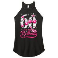 It's My 60th Birthday Cute Gift Queen 60 Years Old Shoes Crown Diamond Gift Women's Perfect Tri Rocker Tank