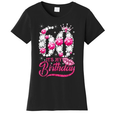 It's My 60th Birthday Cute Gift Queen 60 Years Old Shoes Crown Diamond Gift Women's T-Shirt