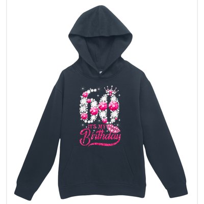 It's My 60th Birthday Cute Gift Queen 60 Years Old Shoes Crown Diamond Gift Urban Pullover Hoodie