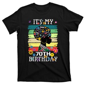 Its My 70 Year Old African American Black Women 70th T-Shirt