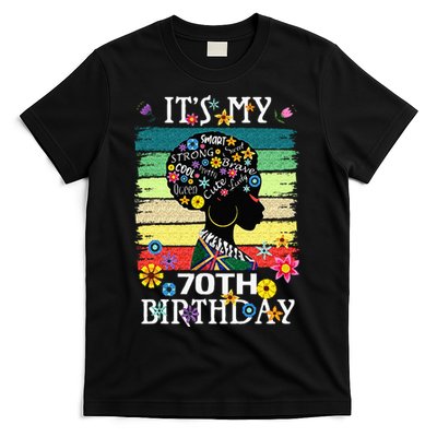 Its My 70 Year Old African American Black Women 70th T-Shirt