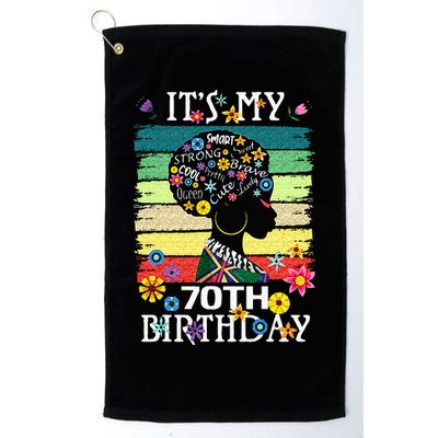 Its My 70 Year Old African American Black Women 70th Golf Towel