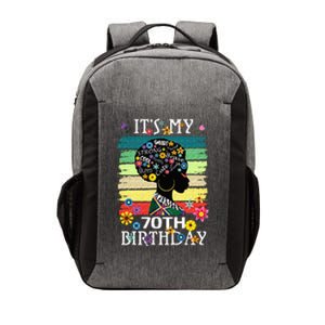 Its My 70 Year Old African American Black Women 70th Vector Backpack