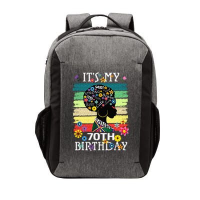 Its My 70 Year Old African American Black Women 70th Vector Backpack