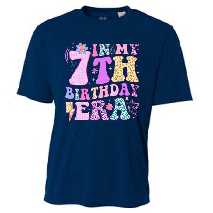 In My 7th Birthday Era Seven Bday 7 Year Old Birthday Girl Cooling Performance Crew T-Shirt