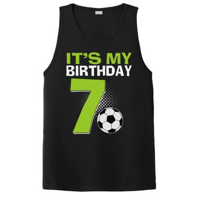 ItS My 7th Birthday Boy Soccer Football 7 Years Old PosiCharge Competitor Tank