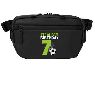 ItS My 7th Birthday Boy Soccer Football 7 Years Old Crossbody Pack