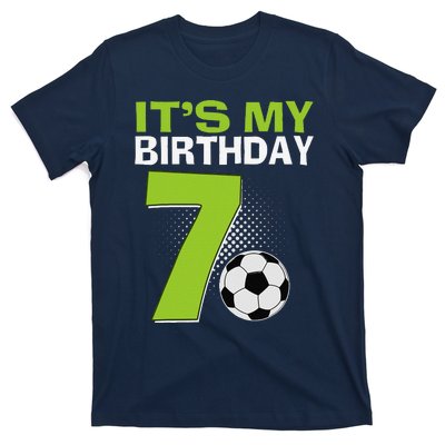 ItS My 7th Birthday Boy Soccer Football 7 Years Old T-Shirt