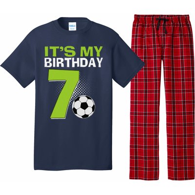 ItS My 7th Birthday Boy Soccer Football 7 Years Old Pajama Set